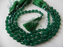 Green Onyx Faceted Drops